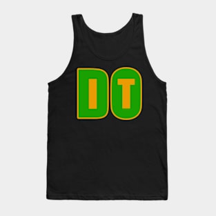 Do it Motivational Saying, Jamaican Colors Tank Top